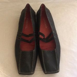 Black loafers